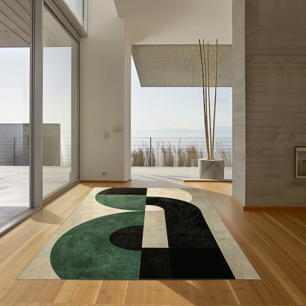 Simple Shapes Non-Slip Rug