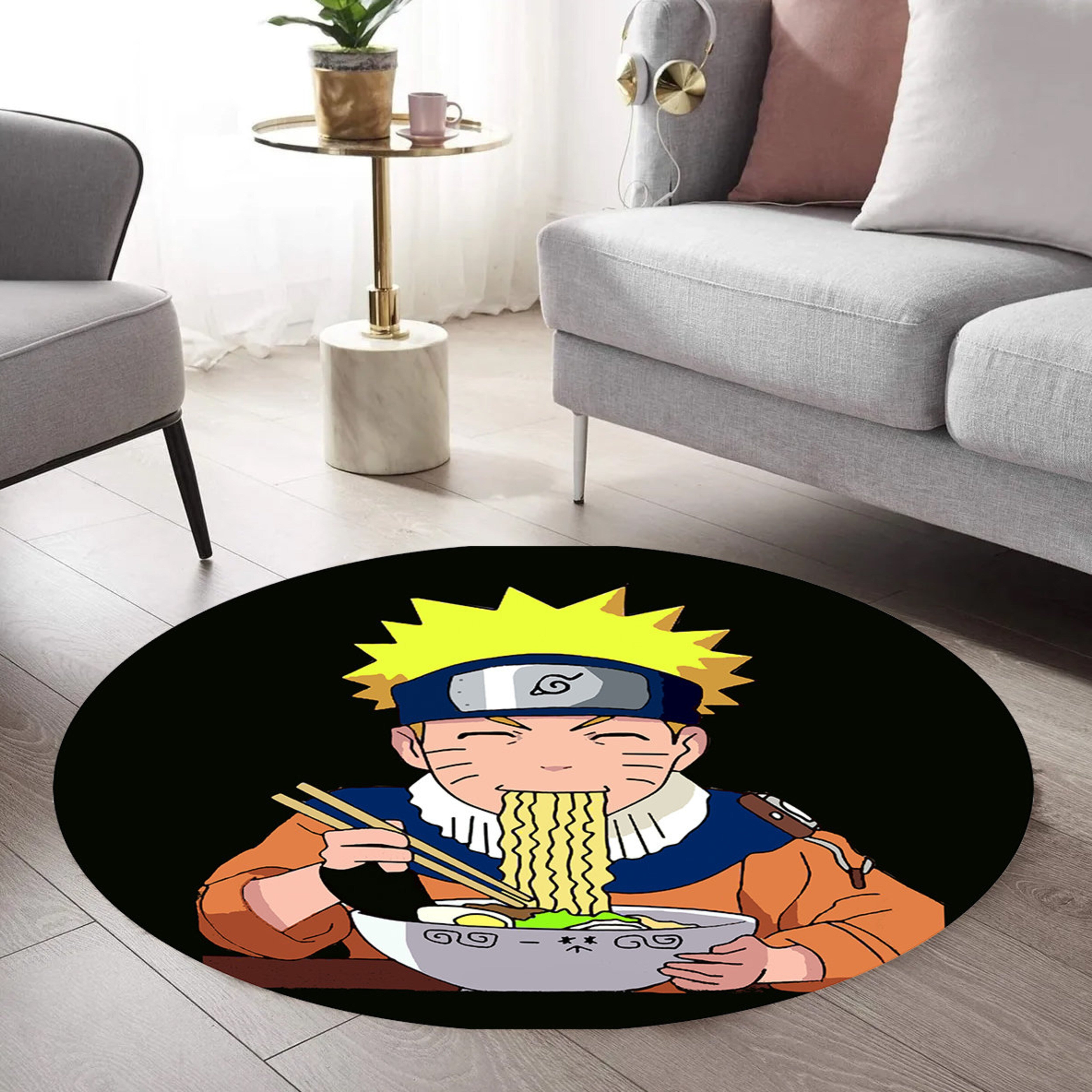 Just Rugging Rounded Rug Anime RugNon-Slip Rug Washable Mat Child Stain Resistant Living Room Kitchen Carpet