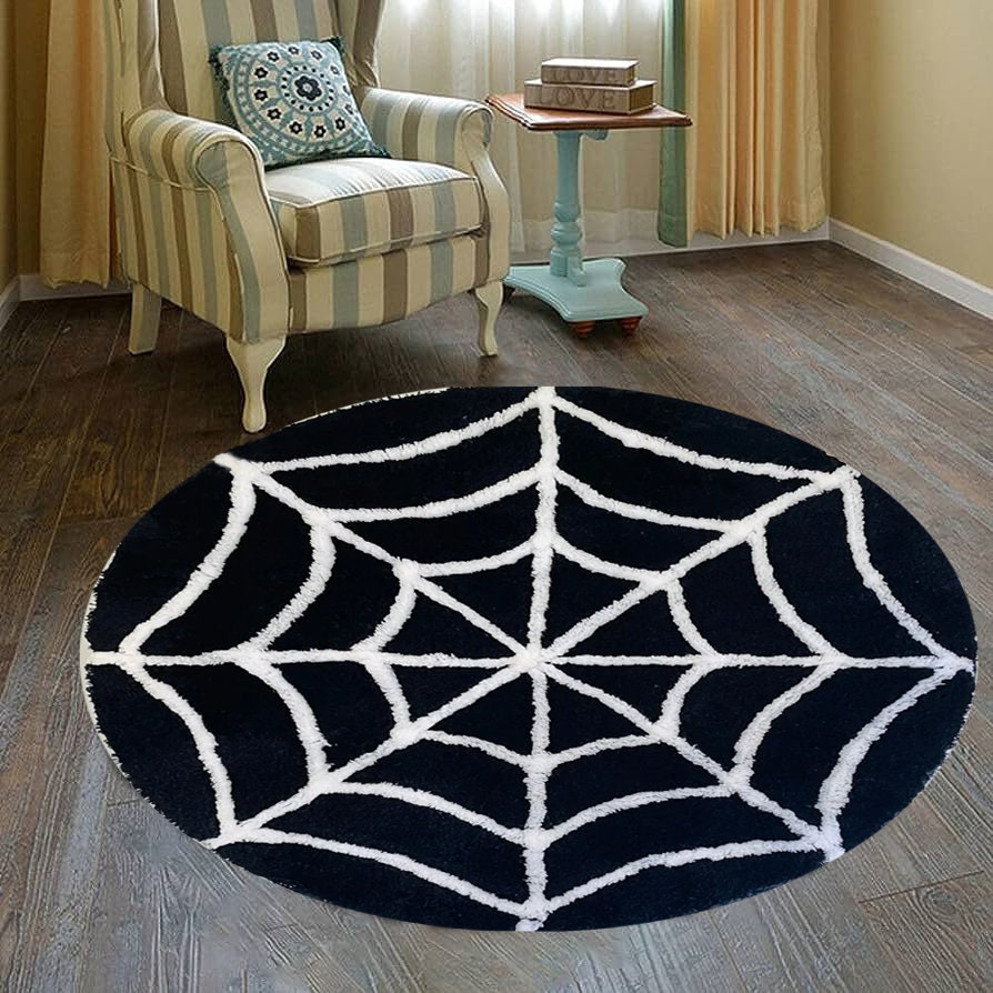 Just Rugging Rounded Rug Van Gogh Starry NightNon-Slip Rug Washable Mat Child Stain Resistant Living Room Kitchen Carpet