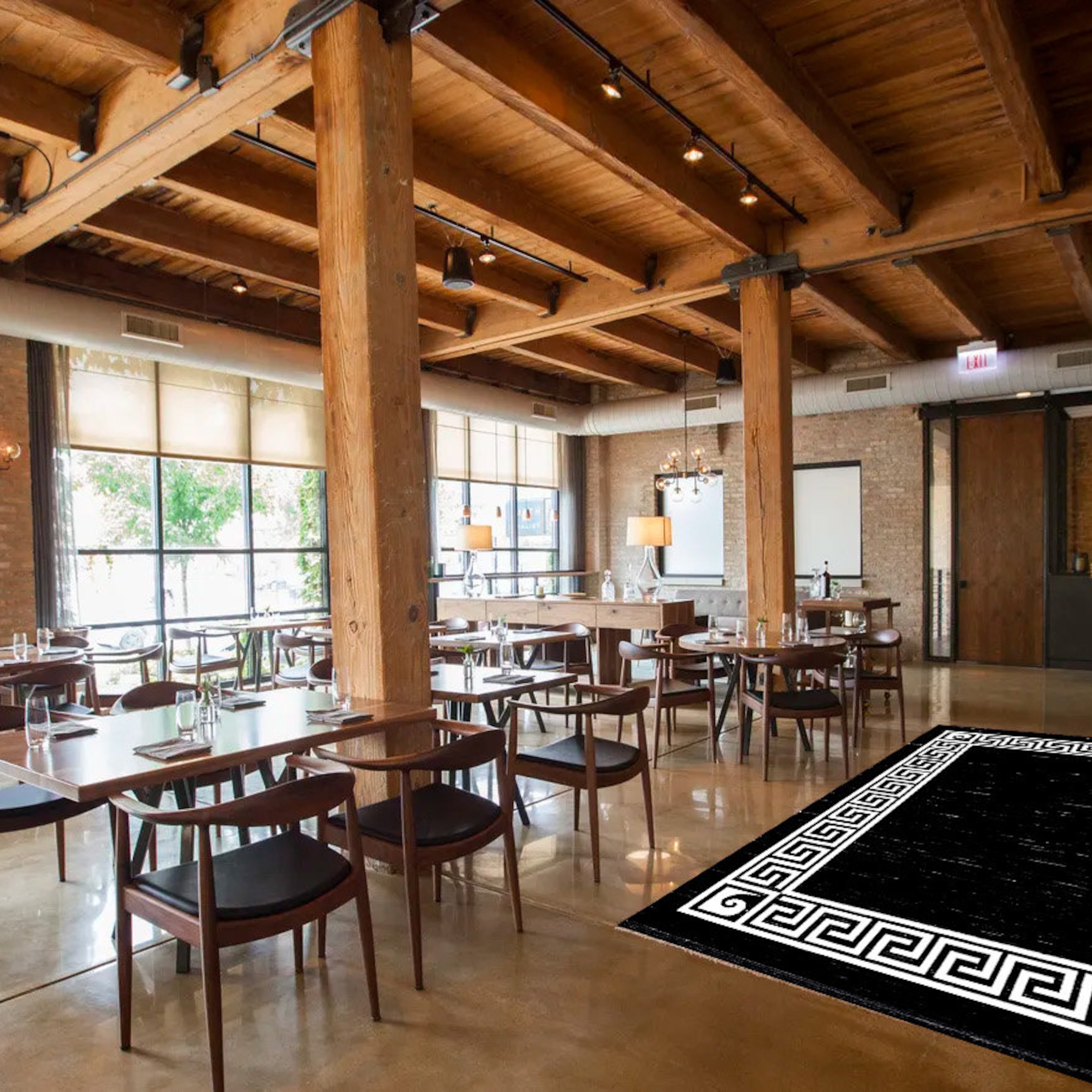 Seamless Greek Wave Non-Slip Rug
