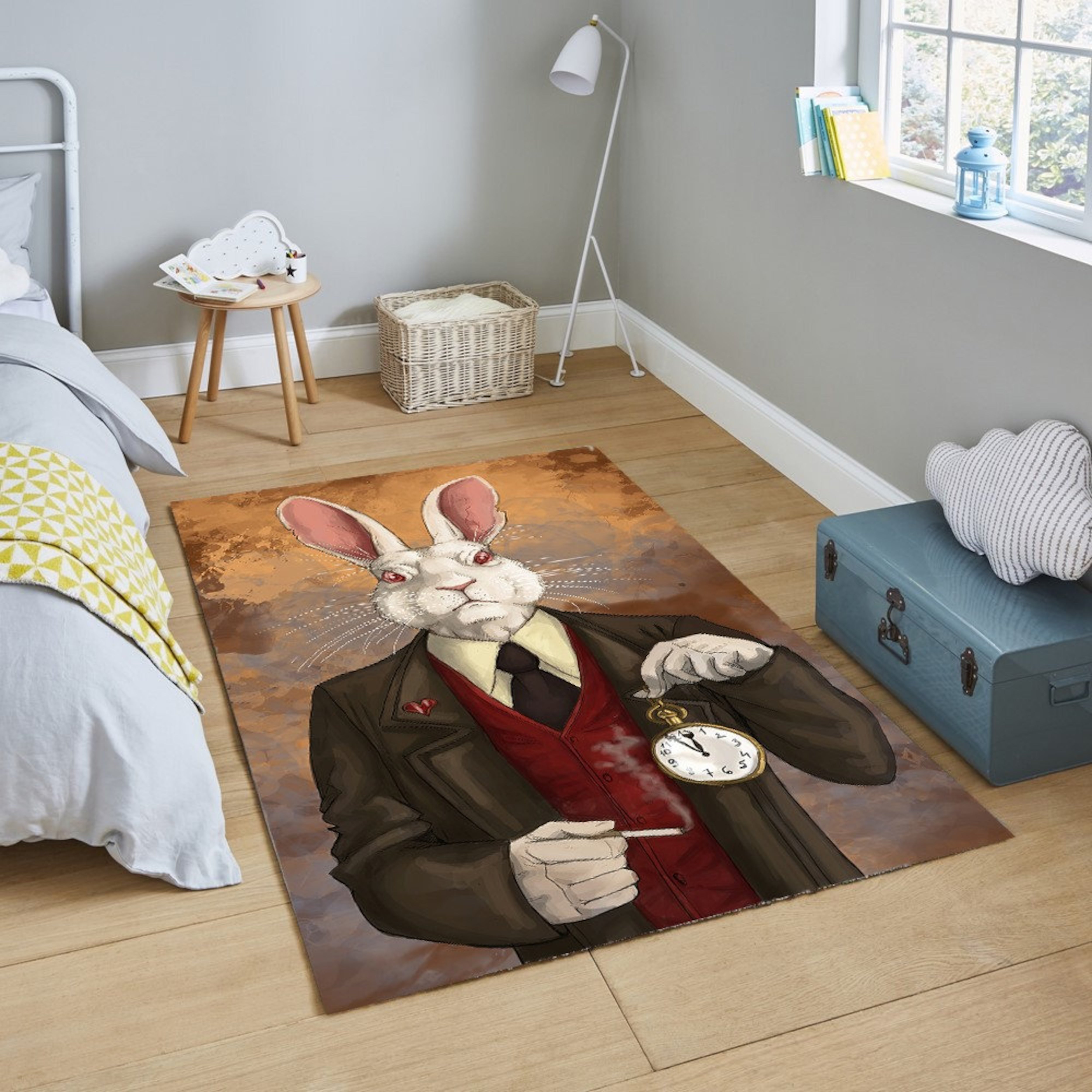 Alice in Wonderland-Inspired Non-Slip Rug