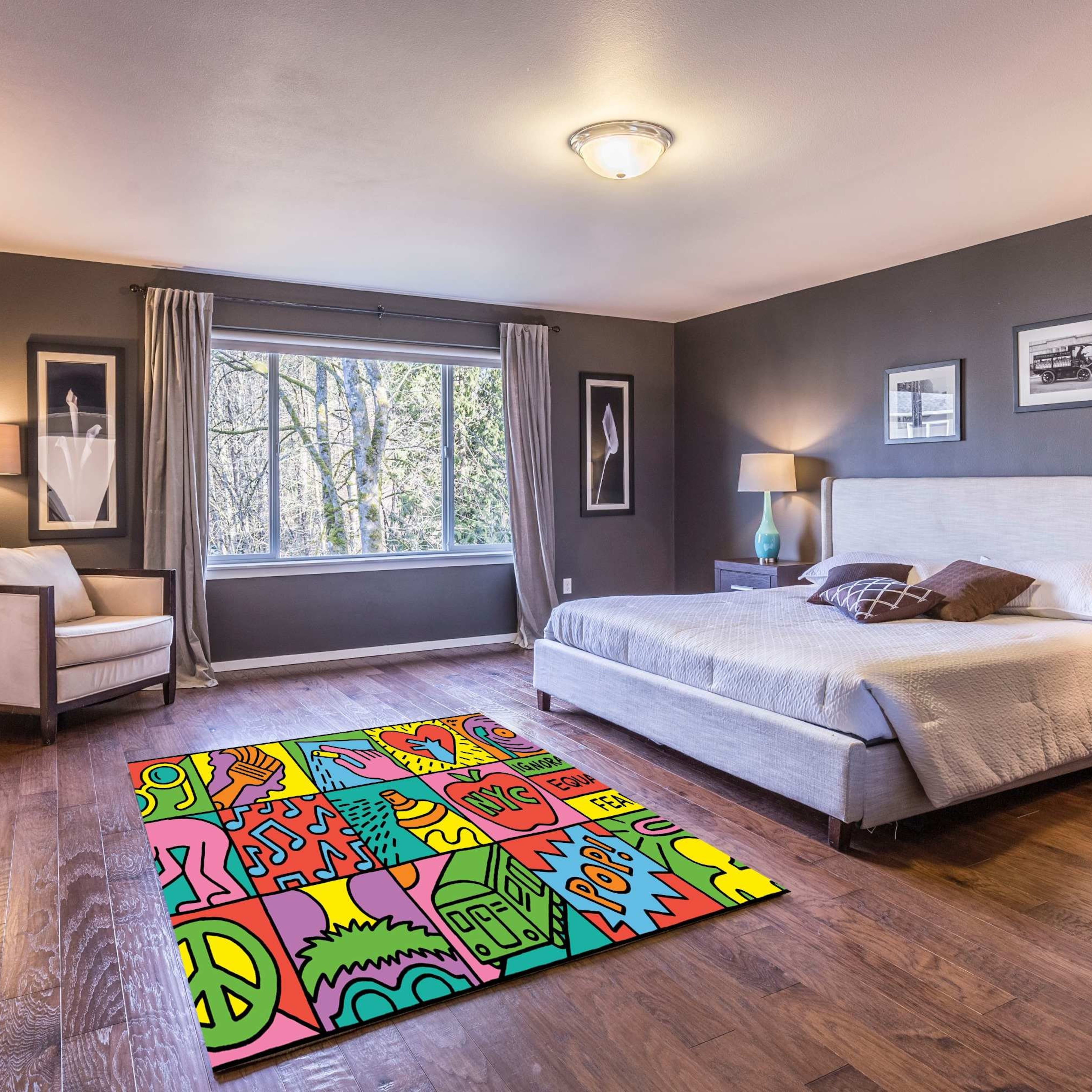Popular Red Non-Slip Rug
