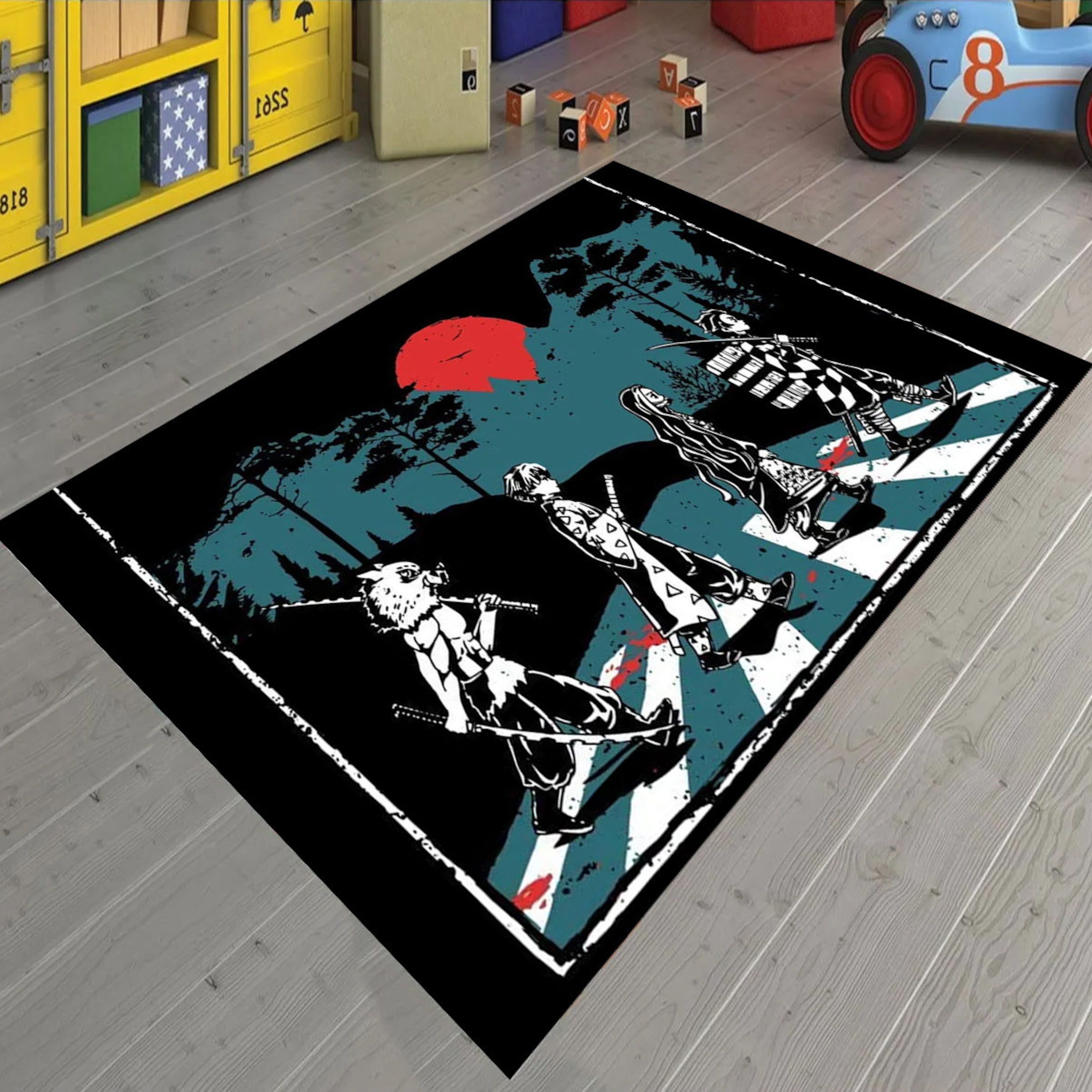 Modern Anime & Manga Non-Slip Rug