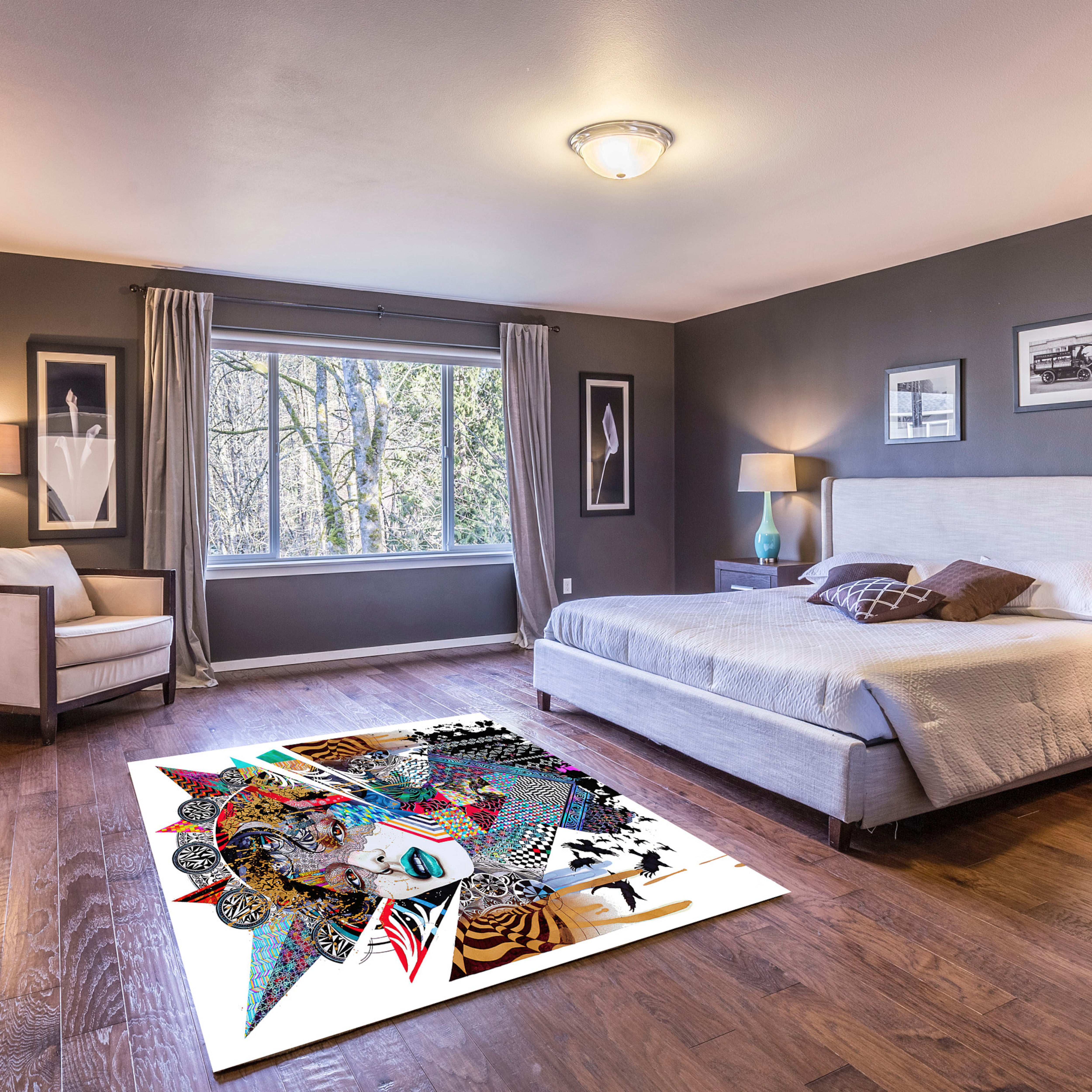 Pop Art Design Non-Slip Rug
