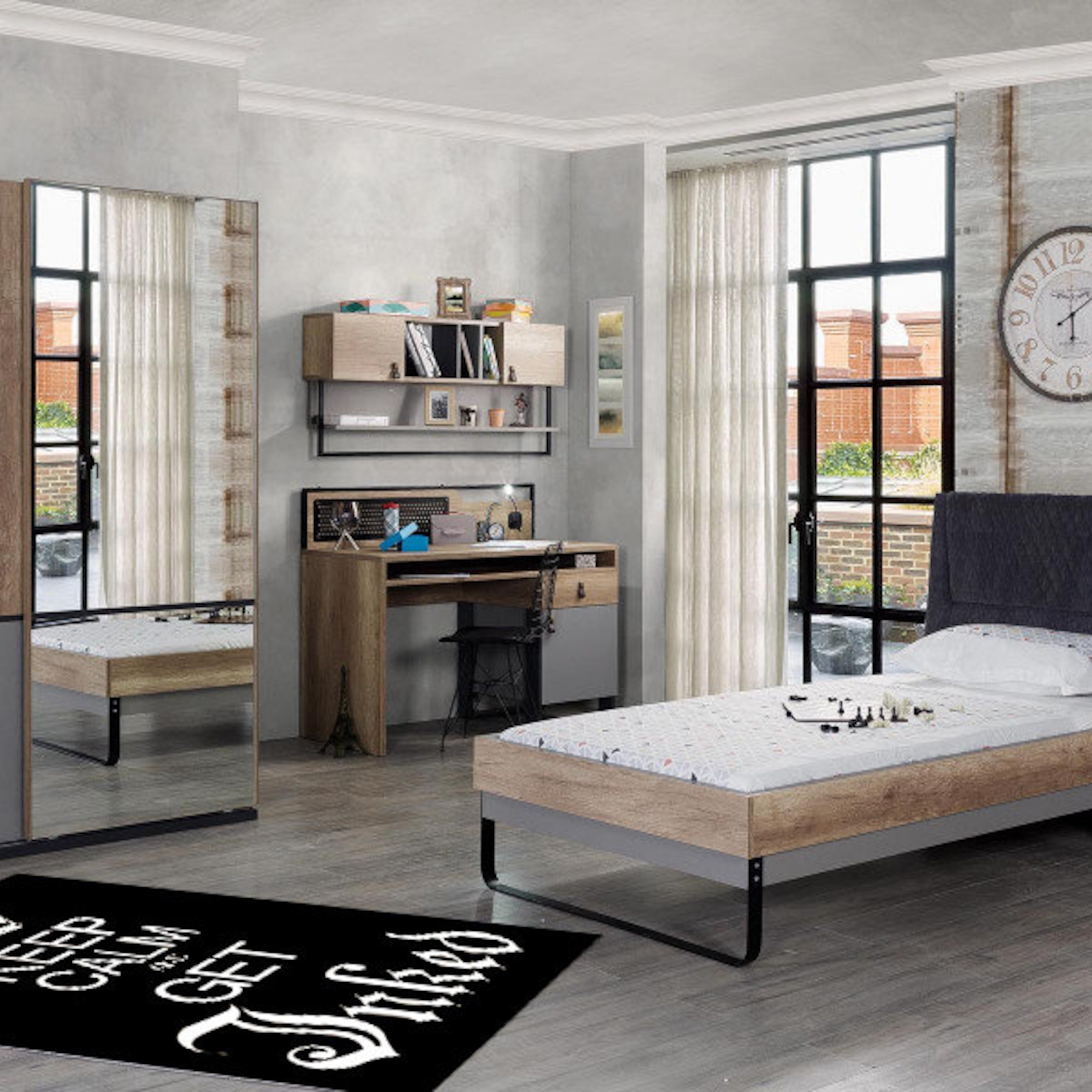 Keep Calm and Get Naked Non-Slip Rug