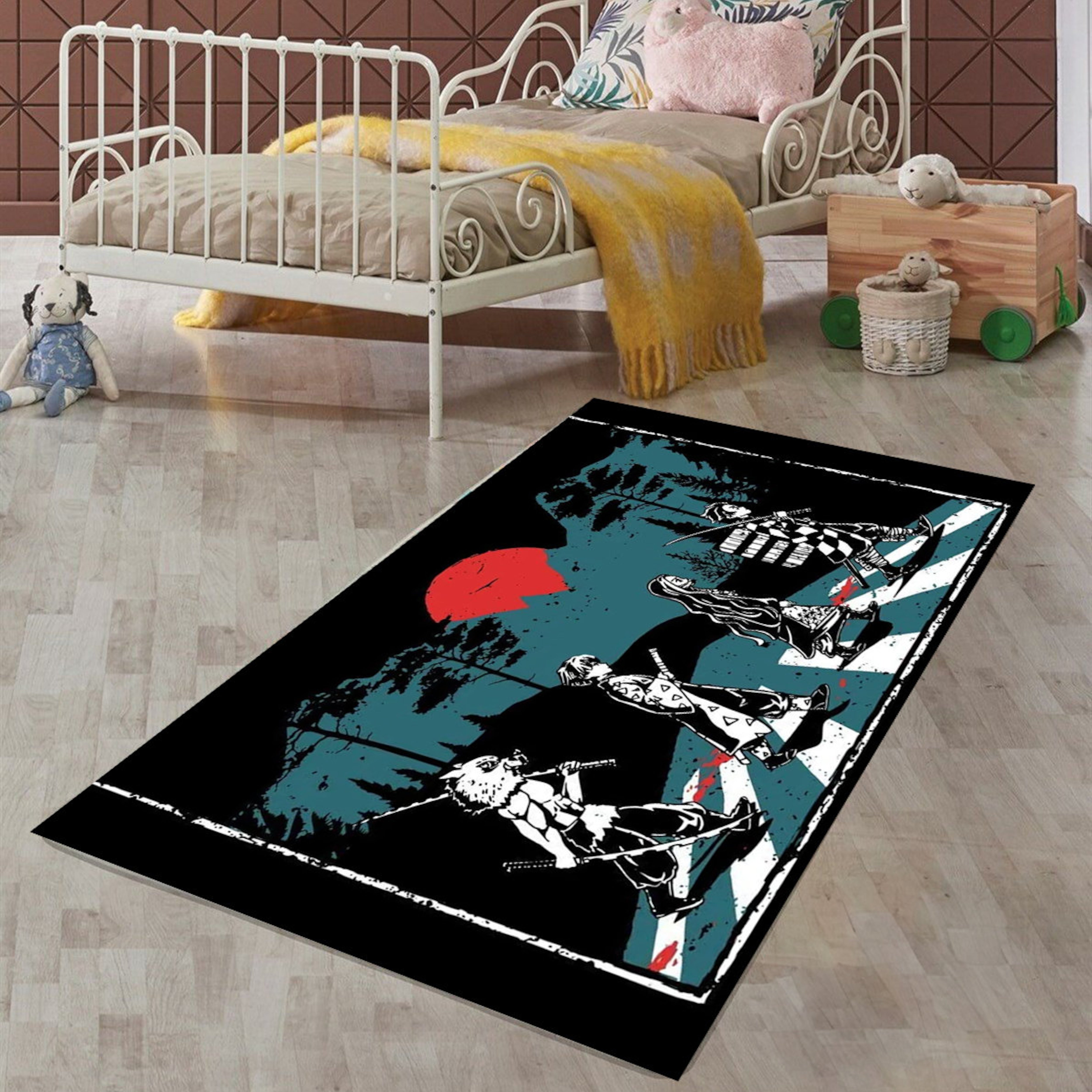 Modern Anime & Manga Non-Slip Rug