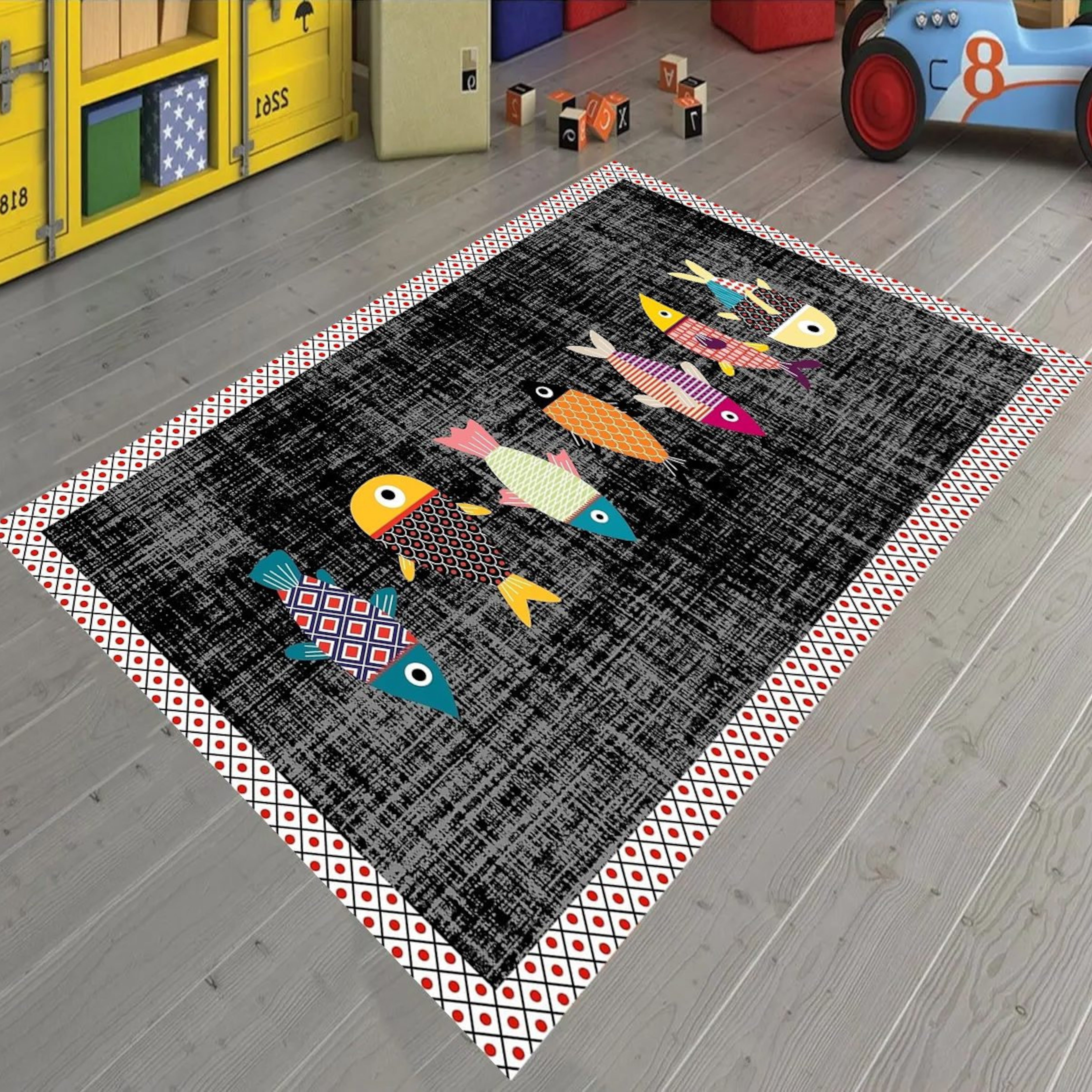 Fish Design Non-Slip Rug