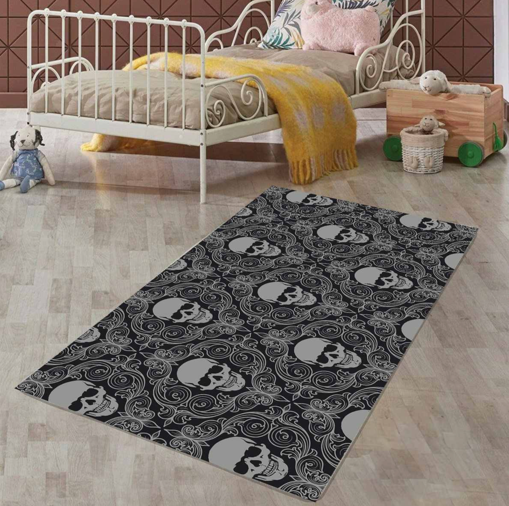 Skull Non-Slip Rug