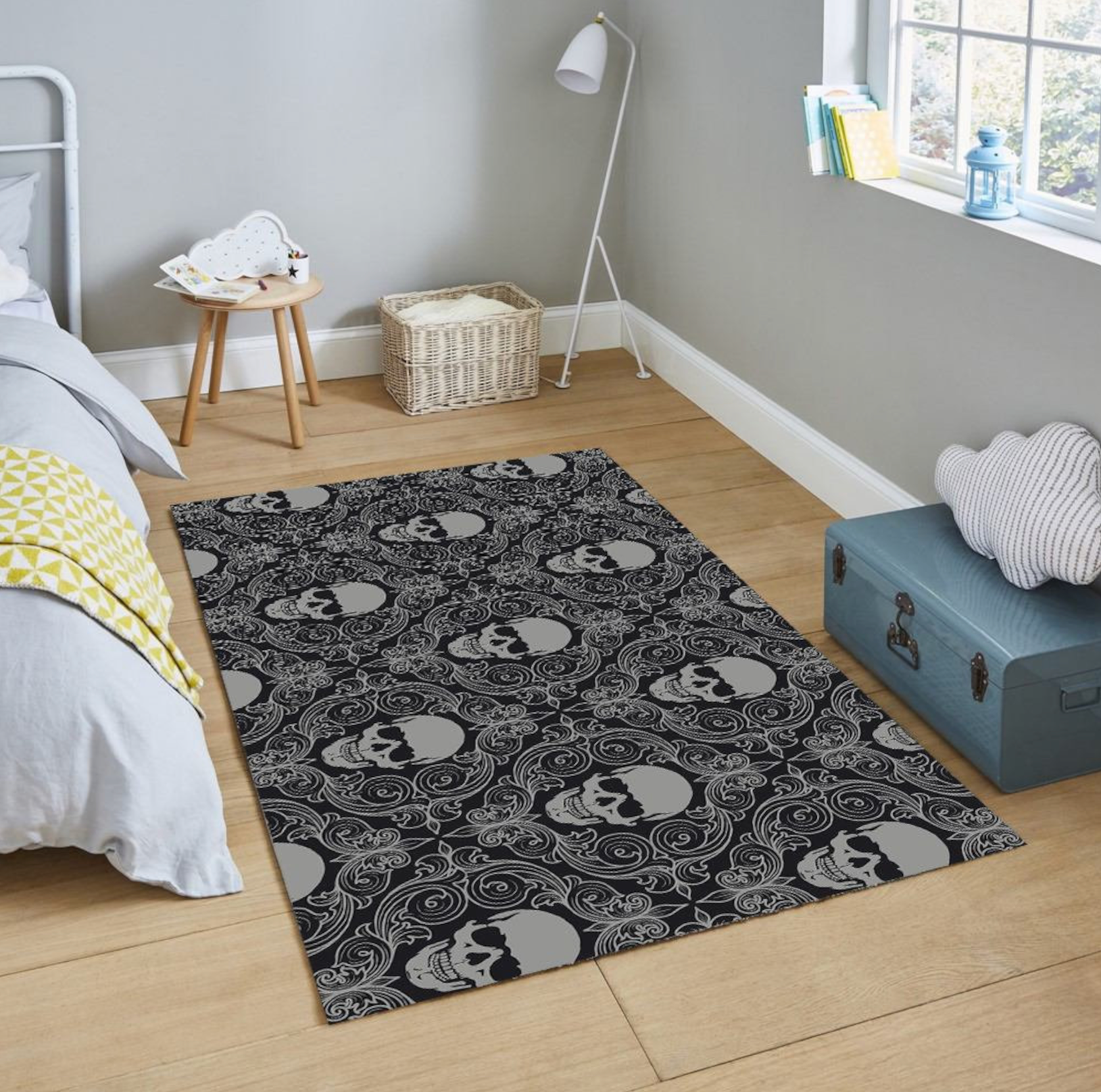 Skull Non-Slip Rug