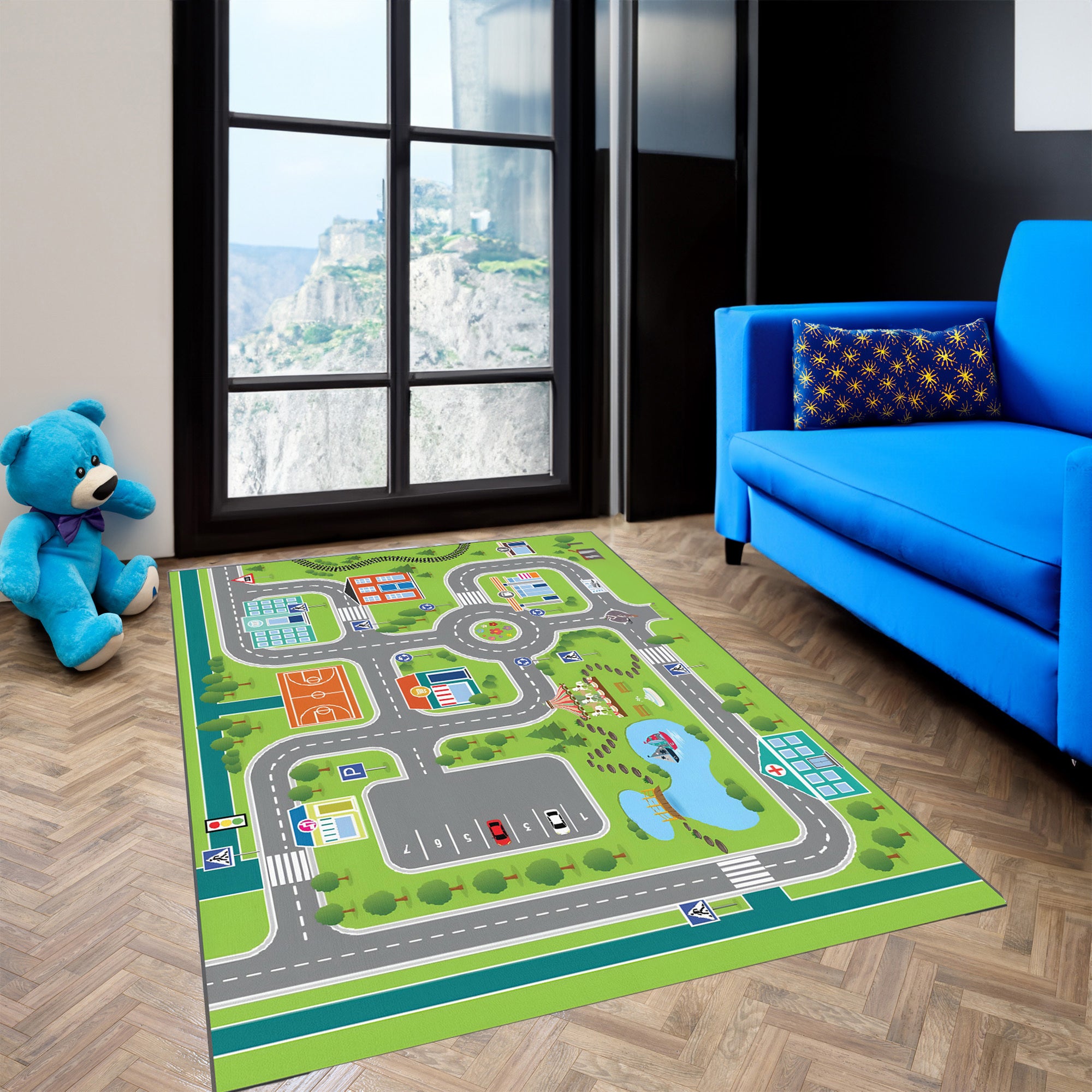 Driveway Non-Slip  Kids Rug